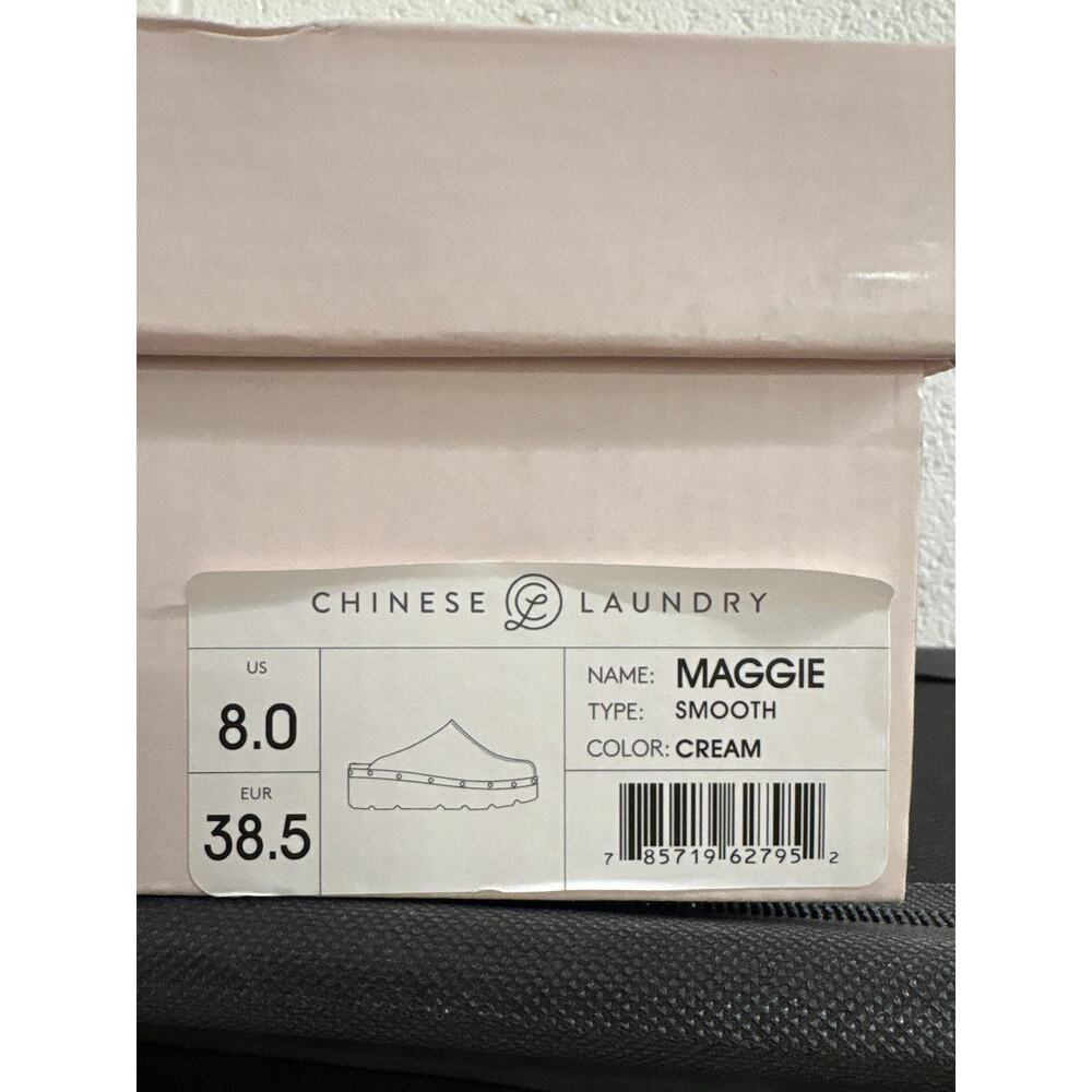 New in box Sz 8 Maggie Platform Clog Chinese Laundry leather very lightweight - Picture 5 of 5